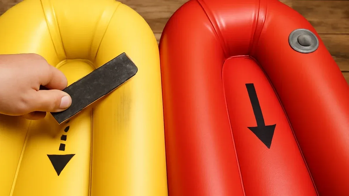 PVC e Hypalon nei tubolari dei gommoni: differenze per riparazione e cura